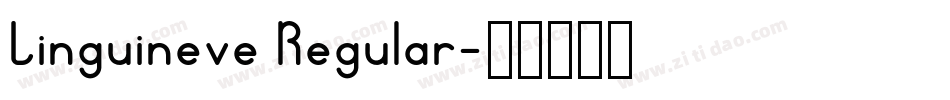 Linguineve Regular字体转换